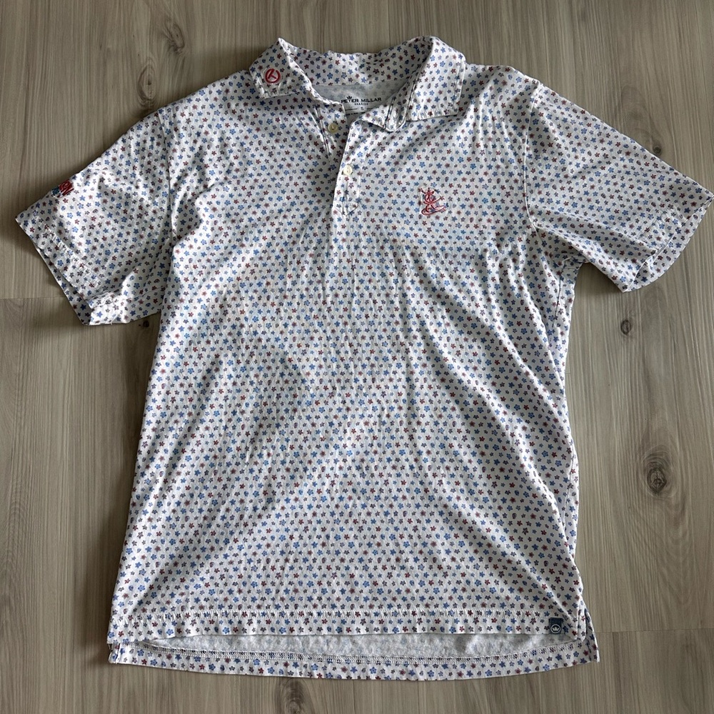 Peter Millar Multicolor Patterned Polo Shirt